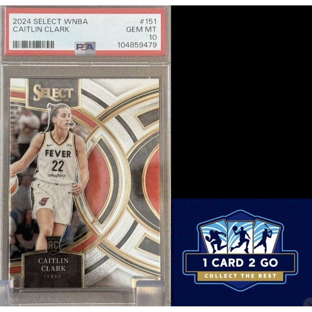 2024 Caitlin  Clark Rookie Card #151 Panini Select WNBA GEM MT PSA 10